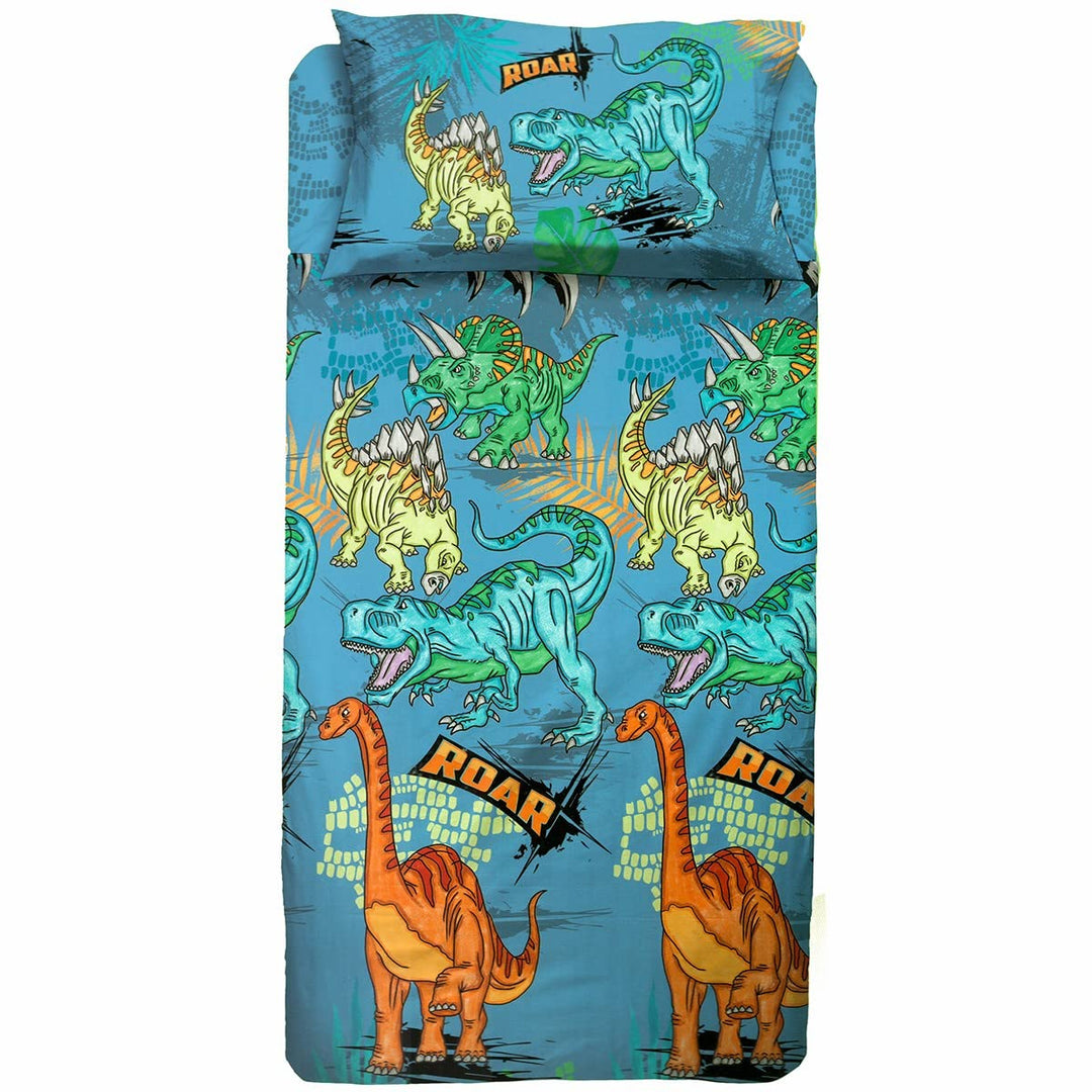 hermet Dinosaurier, Bettwäsche-Set für Einzelbett, 100% Baumwolle