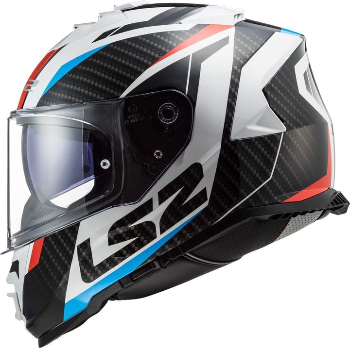 LS2 Motorradhelm FF800 STORM RACER RED BLUE, Schwarz/Weiss/Rot/Blau, L L Schwarz/Weiss/Rot/Blau, L S
