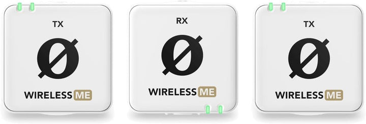 Rode Wireless ME Dual drahtloses Mikrofon-System kabelloses Mikrofon Funk-System Weiss + keepdrum Mi