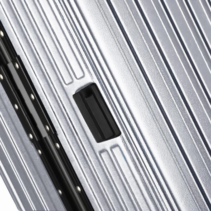 It’Go Aluminiumrahmen-Hartschalenkoffer M – ABS-Gepäck mit Metallecken, TSA-Schloss & 4× 360° Spinne