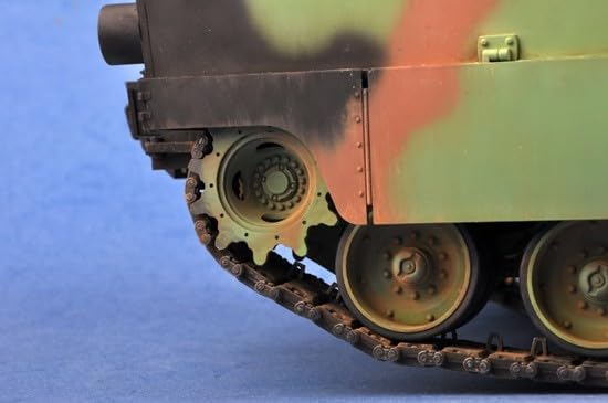 Trumpeter 000926 Metallic Heat Transfer - Silber 1/16 M1A1 AIM MBT, Schwarz