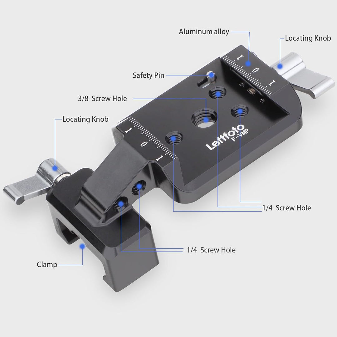LEFTFOTO Vertikale Halterung Kardanplatte,Vertikale Halterung für DJI Gimbal,Gimbal Clamp für DJI RS