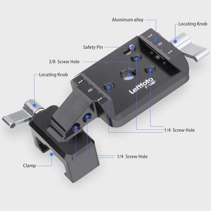 LEFTFOTO Vertikale Halterung Kardanplatte,Vertikale Halterung für DJI Gimbal,Gimbal Clamp für DJI RS