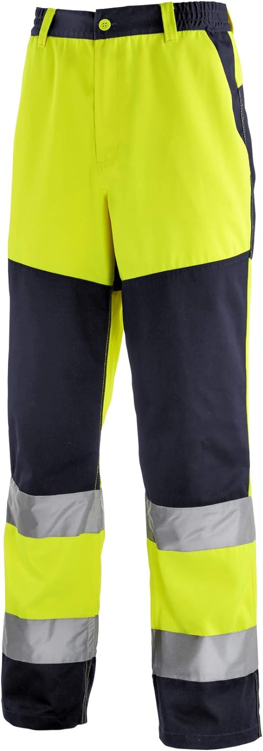 teXXor 4356-46 Warnschutz-Bundhose "Rochester", Grösse 46, Warngelb/Marineblau Grösse 46 Warngelb/Ma
