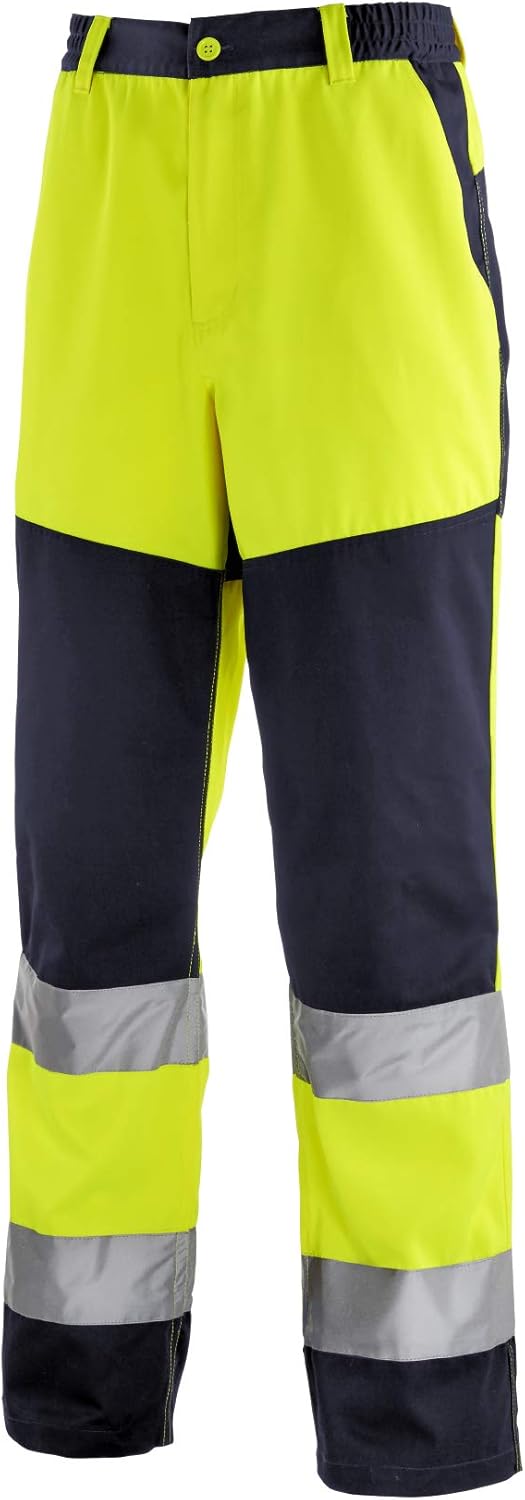 teXXor 4356-90 Warnschutz-Bundhose "Rochester", Grösse 90, Warngelb/Marineblau 90 Warngelb/Marinebla