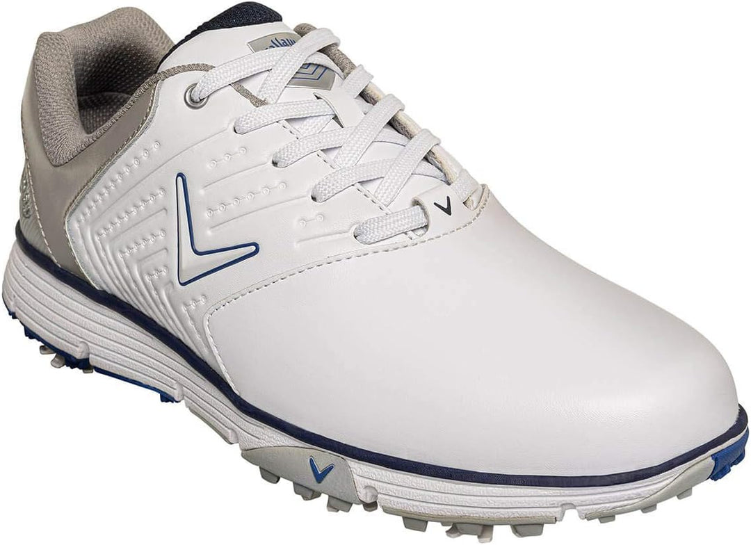 Callaway Herren Chev Mulligan S Waterproof Lightweights Golfschuhe 46 EU White Navy, 46 EU White Nav