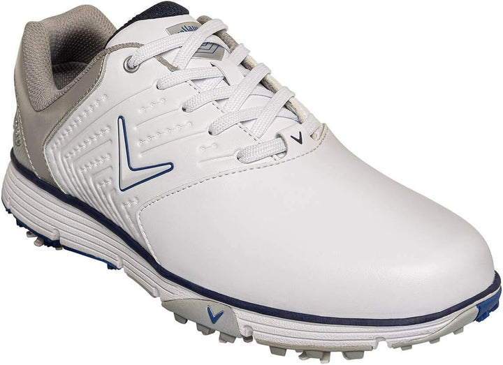 Callaway Herren Chev Mulligan S Waterproof Lightweights Golfschuhe 46 EU White Navy, 46 EU White Nav