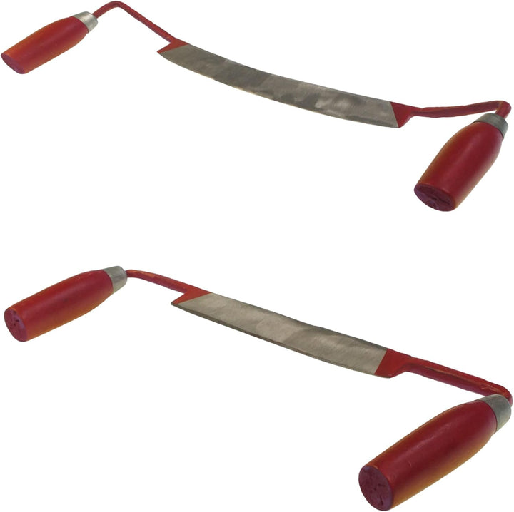 2 TLG Zugemesser 1 x gebogen und 1 x gerade Ziehmesser Abziehmesser Zugklinge Klinge Abziehklinge Zu