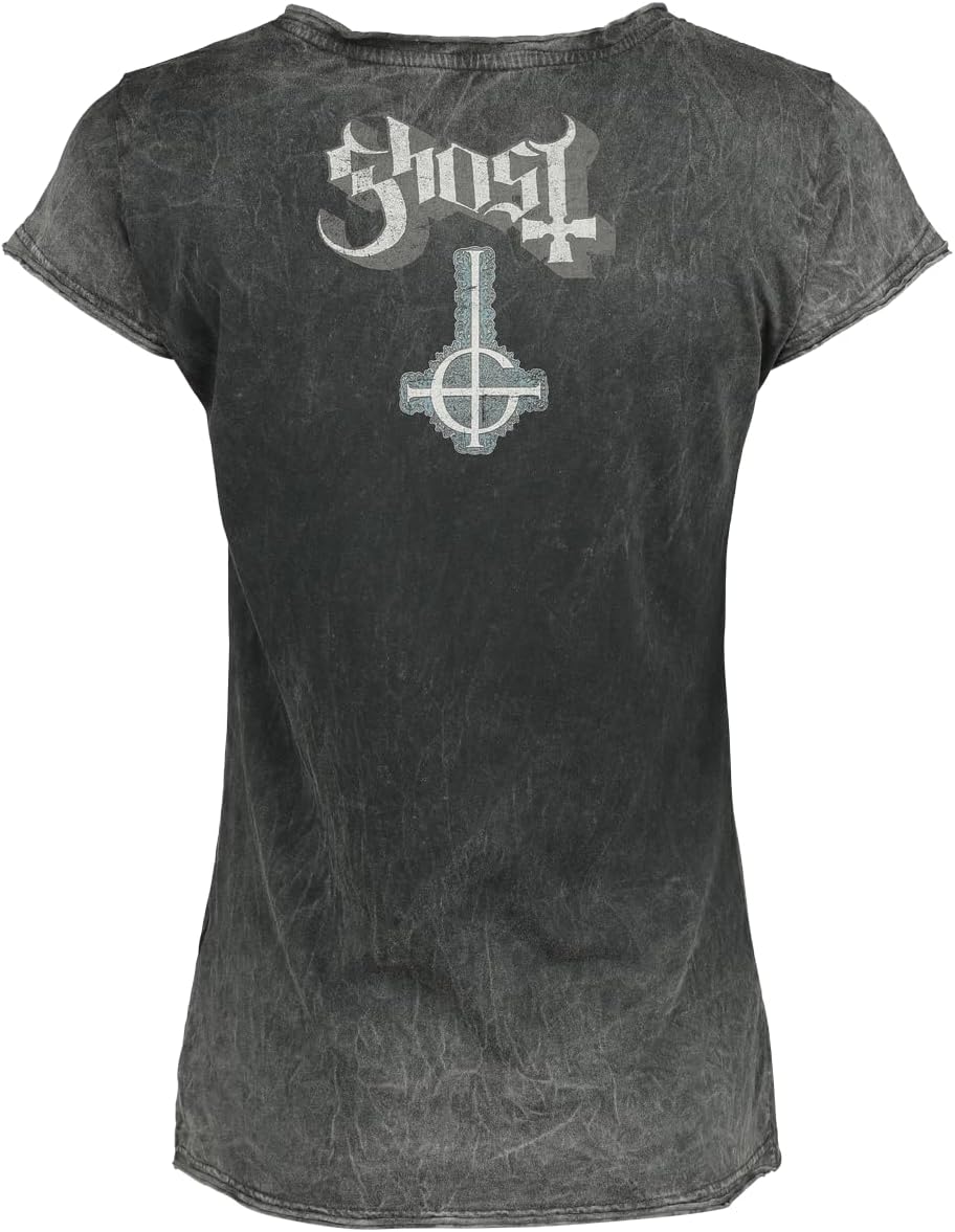 Ghost Opus Frauen T-Shirt grau Band-Merch, Bands S Grau, S Grau