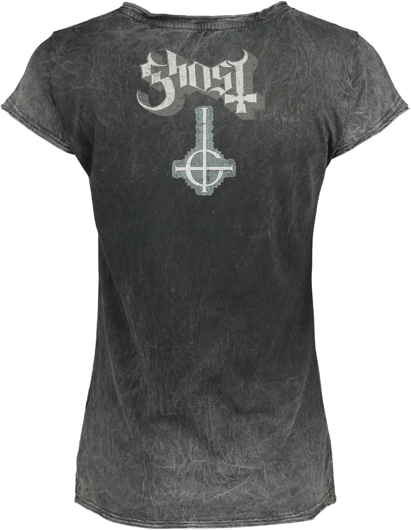 Ghost Opus Frauen T-Shirt grau Band-Merch, Bands L Grau, L Grau