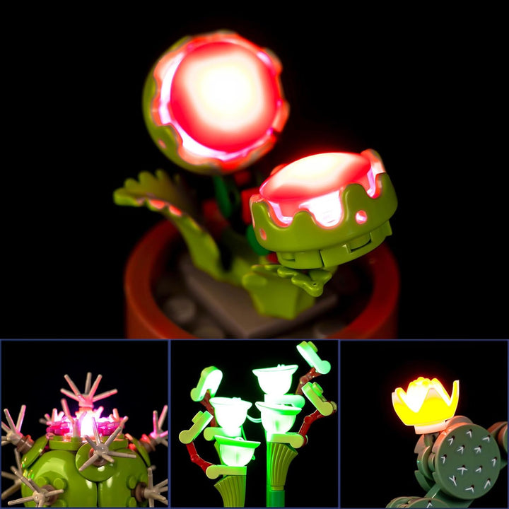Led Licht Set für Lego 10329 Icons Mini Pflanzen (Kein Lego), Dekorationsbeleuchtungsset für Lego Ti