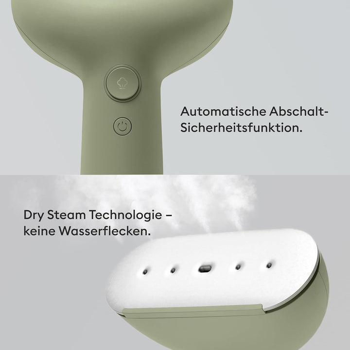 Steamery Dampfglätter Cirrus 3, 1200W, EU-Stecker, Dampfleistung 20g/min, Beheizte Bügelplatte, Schn