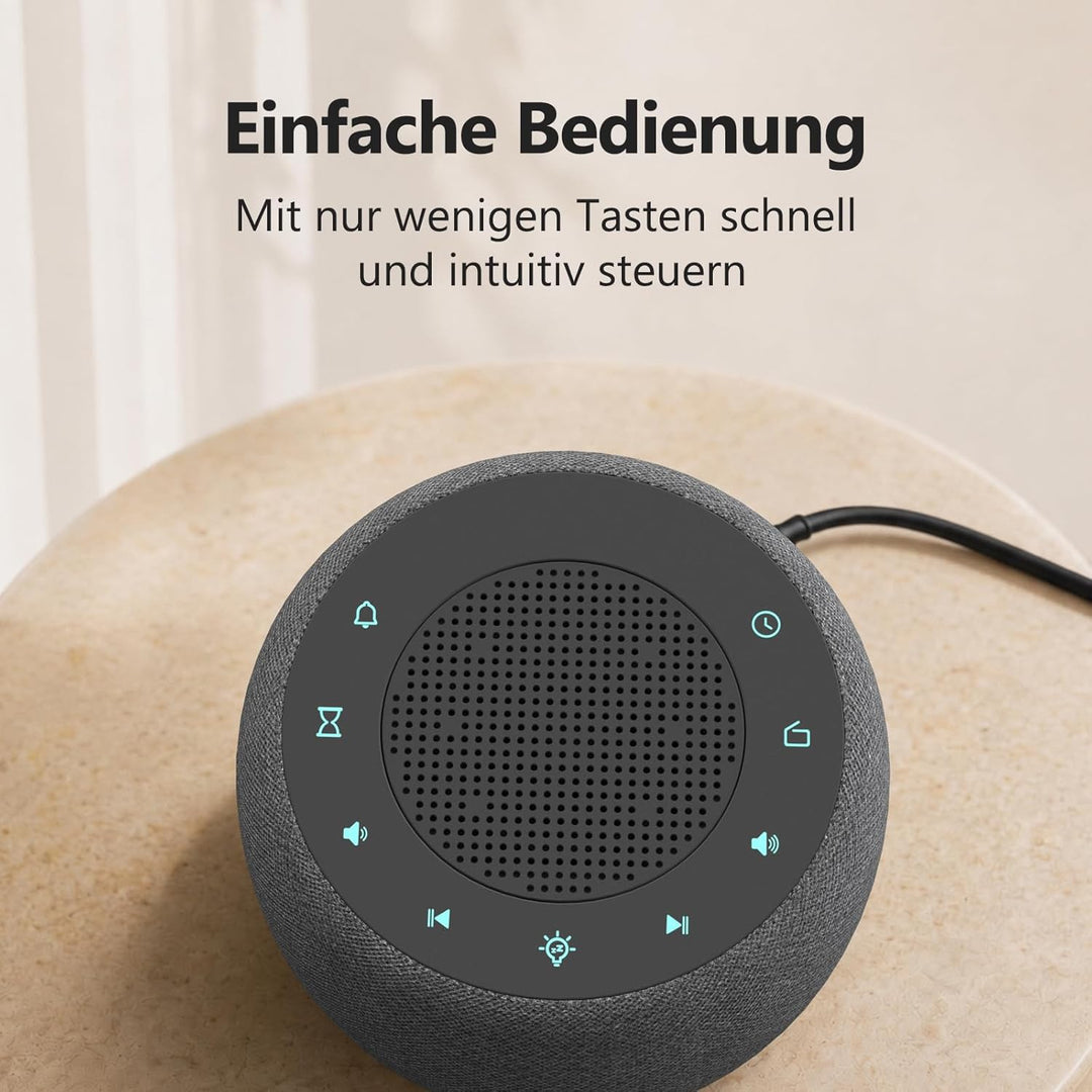 Buffbee Digitaler Radiowecker für das Schlafzimmer - 7-farbiges Nachtlicht, High-Fidelity-Klangquali