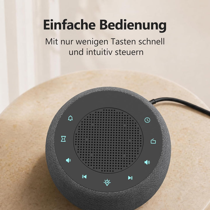 Buffbee Digitaler Radiowecker für das Schlafzimmer - 7-farbiges Nachtlicht, High-Fidelity-Klangquali