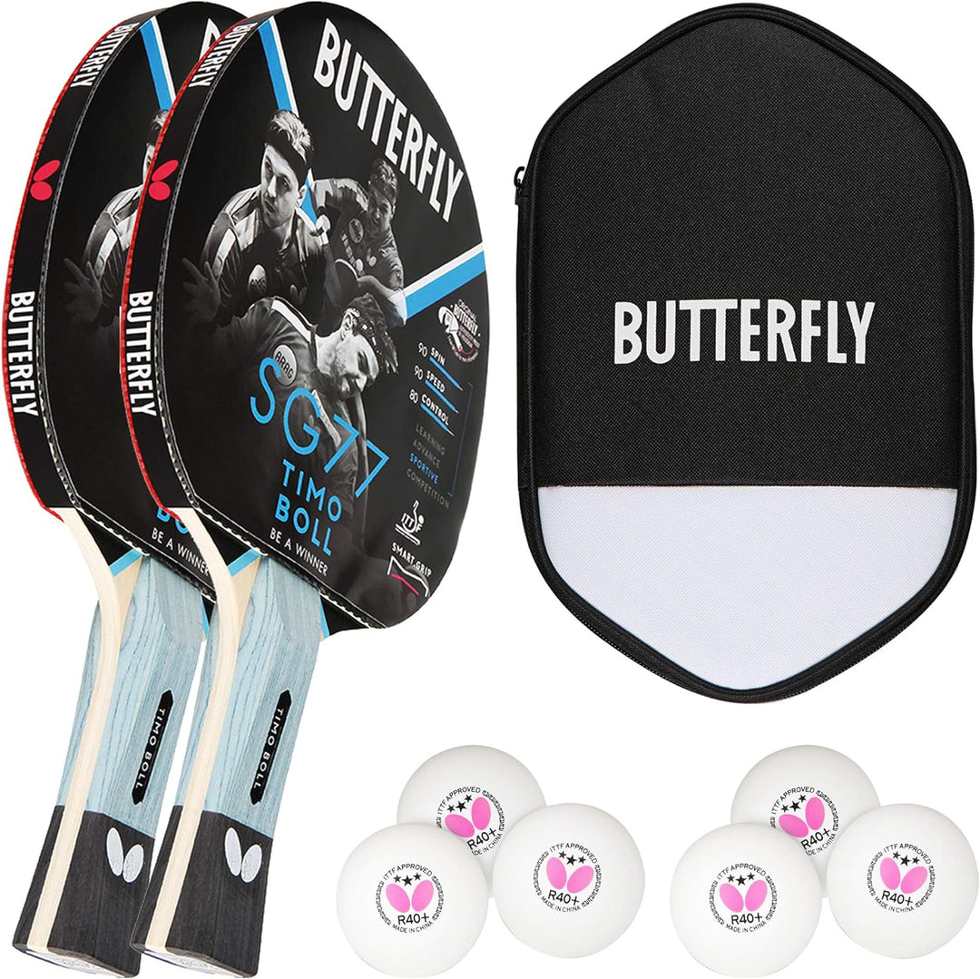 Butterfly® Timo Boll SG77 Tischtennisschläger | Tischtennis Racket Bat Hobby & Training | routiniert