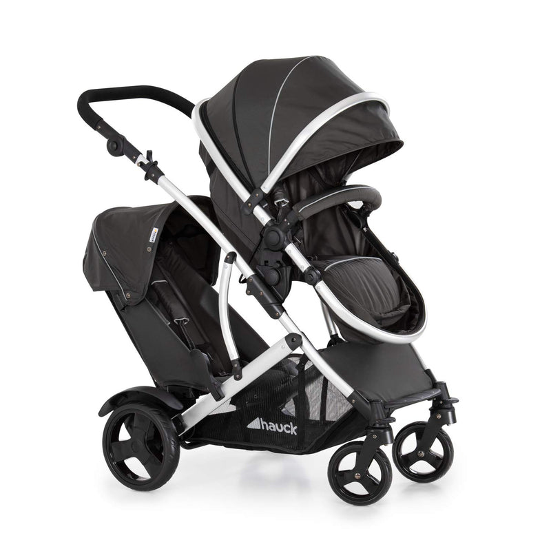 Hauck Geschwister Kinderwagen Duett 2 / Buggy für 2 Kinder / Sitz Oben Umbaubar in Baby Wanne für Ne