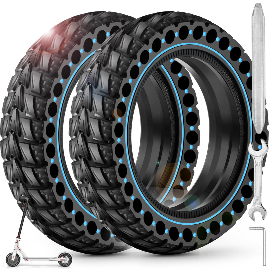 BANGTING 2PCS 50/75-6.1 E Scooter Solid Reifen, 8.5x2 zoll Vollgummireifen, 8 1/2 x2 Ersatzreifen fü