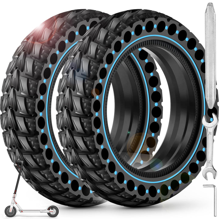 BANGTING 2PCS 50/75-6.1 E Scooter Solid Reifen, 8.5x2 zoll Vollgummireifen, 8 1/2 x2 Ersatzreifen fü