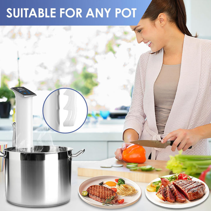 Wancle Sous Vide Sous Vide Stick 1100W –Sous Vide Garer mit IPX7 Wasserschutz, ±0,1°C Temperaturkont