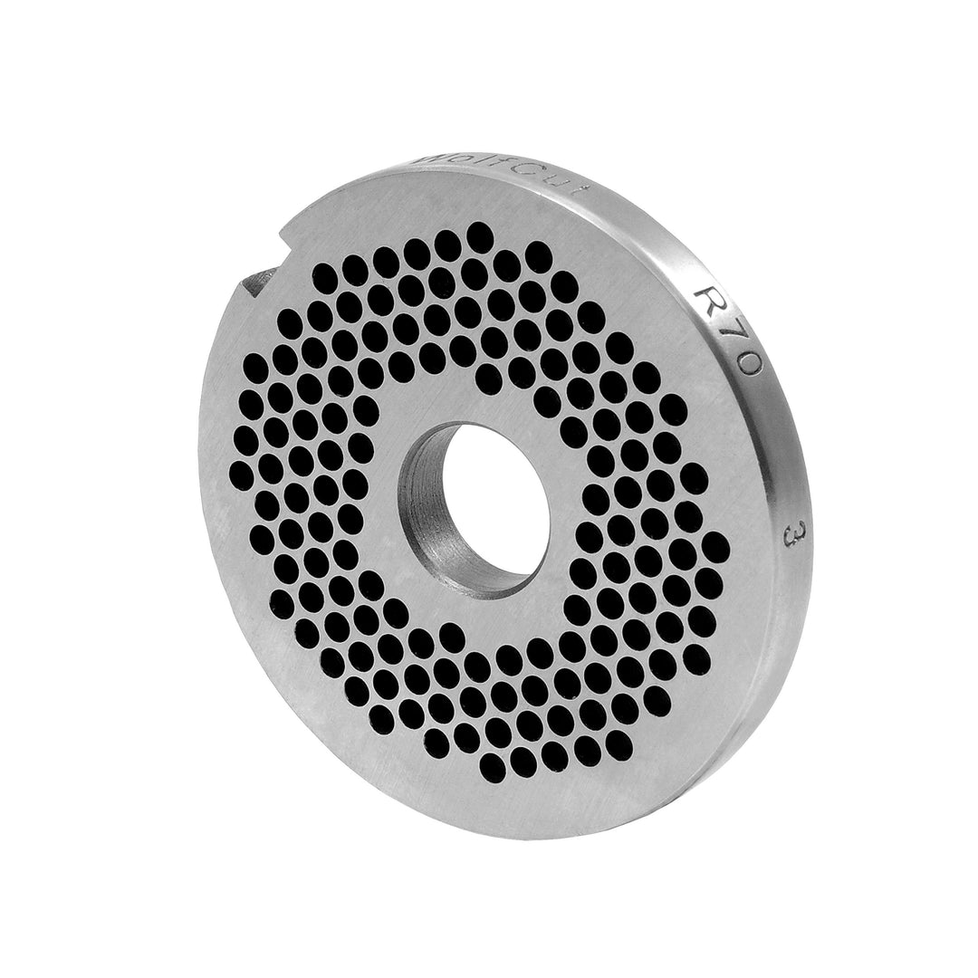 Wolfcut Lochscheiben kompatibel mit FEUMA TW-R70 Fleischwölfe Werkzeugstahl (3,0 mm), 3,0 mm