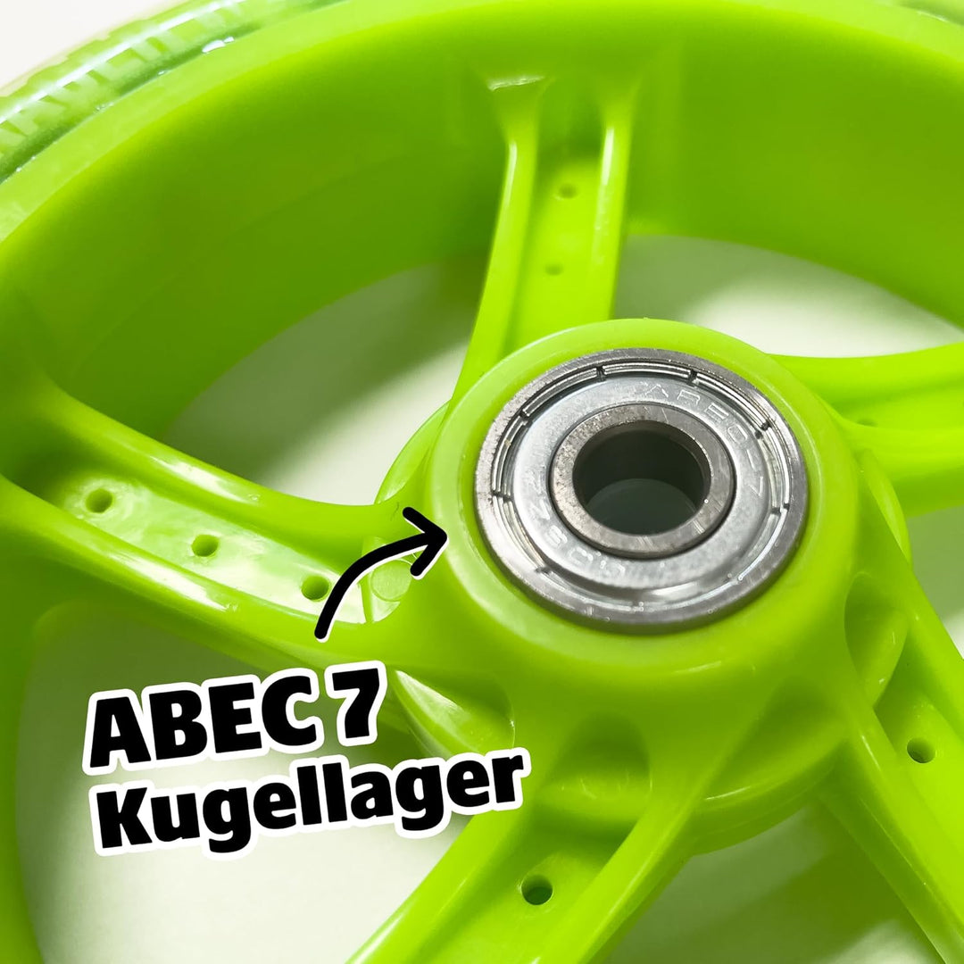 Apollo City Scooter 145mm Ersatzräderset Pro Wheels - ABEC 7 Kugellager, Roller Rad Ersatz-Räder pas