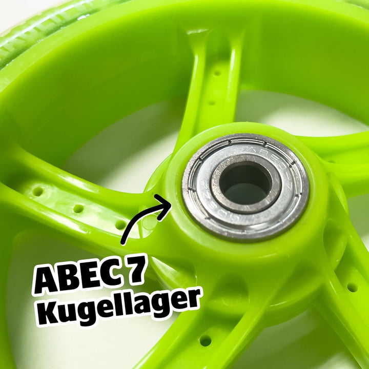 Apollo City Scooter 145mm Ersatzräderset Pro Wheels - ABEC 7 Kugellager, Roller Rad Ersatz-Räder pas