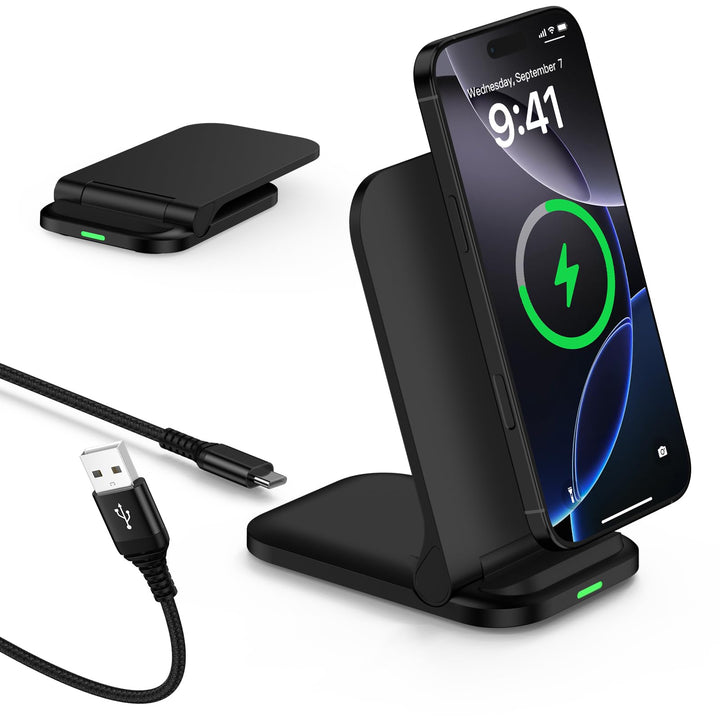 Fast Induktive Ladestation Samsung Wireless Charger Stand Faltbar für Google Pixel 10/9/8,15W Schnel