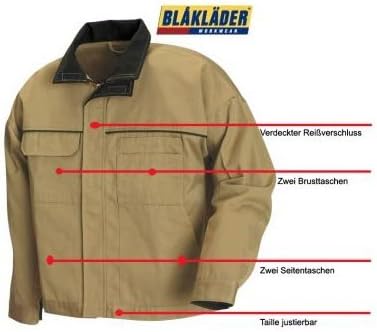 Blakläder 404118608599M Jacke Craftman Grösse M in kornblau/schwarz, M M Kornblumenblau/Schwarz, M K