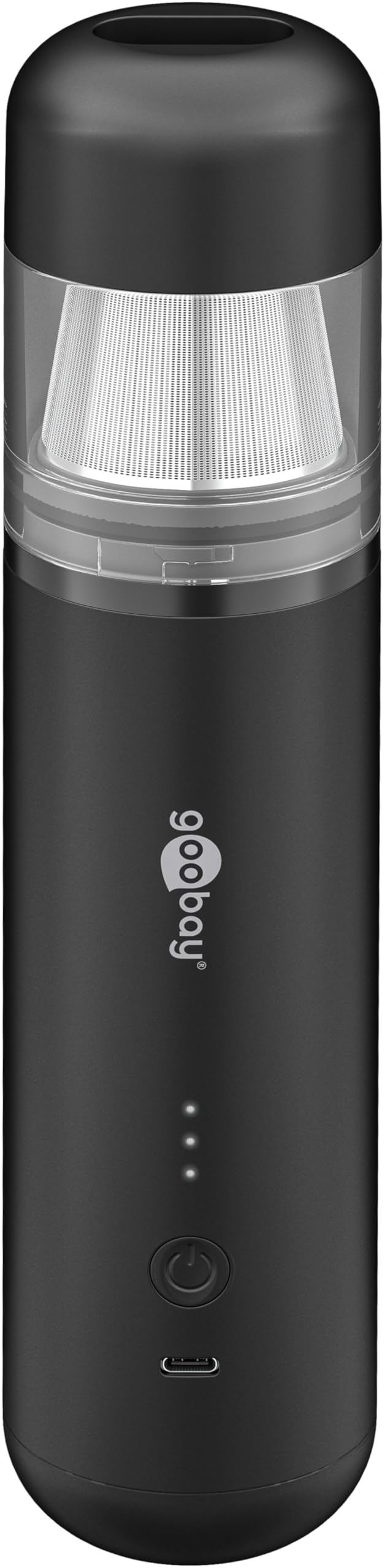 goobay Mini-Staubsauger Superior/Akku-Handstaubsauger für Auto, Haus, Wohnmobil, 120W, 7 Düsen, 3 Bü