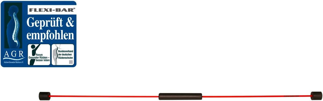 FLEXI-BAR® Standard, hochbelastbarer Schwingstab von Flexi-Sports mit Einführungs-DVD und Trainingsp