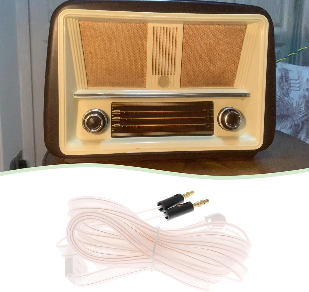 1x FM Dipolantenne mit Bananenstecker, horizontaler Flügel, 2 x 74 cm, vertikaler Ausgang 159 cm, fü