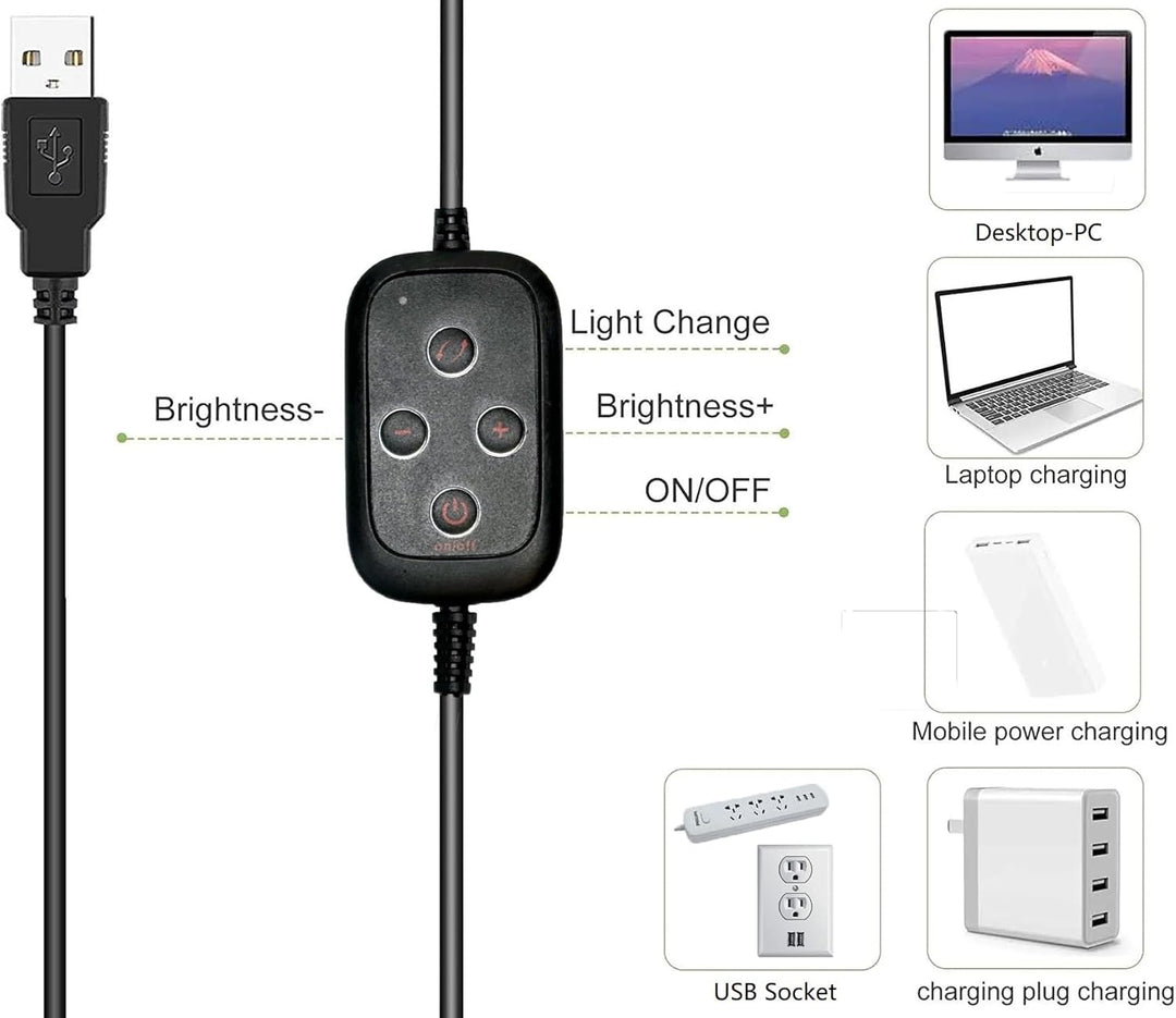 Decken Handy Licht Halterung, 28cm Wand RingLicht Handy Halter kompatibel mit Samsung und iPhone 16