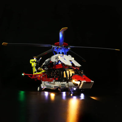 LocoLee Licht Kompatibel mit Lego H175 Rettungshubschrauber, Beleuchtungs 42145 Technic Airbus - Nur