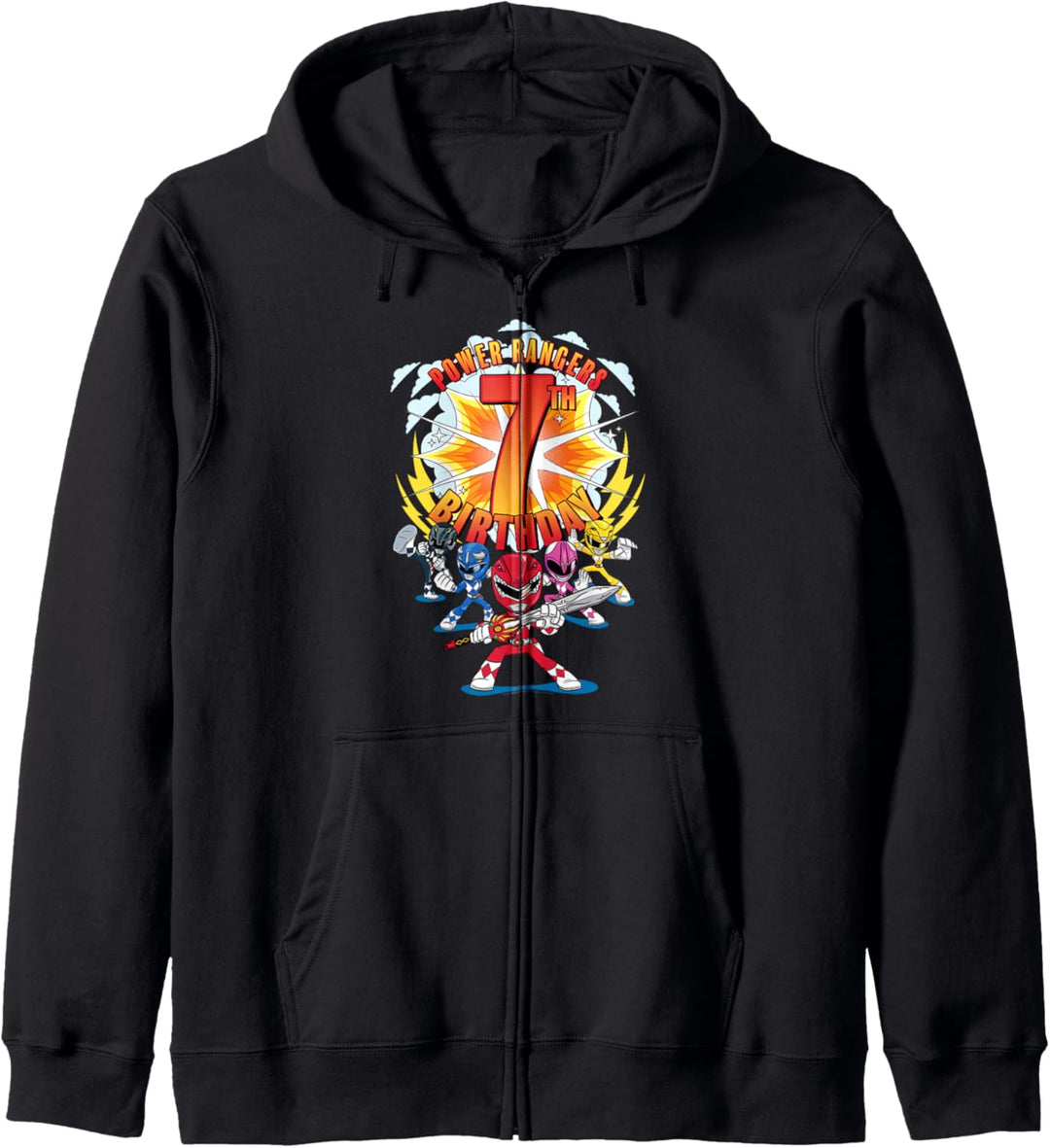 Power Rangers Awesome 7th Birthday Mini Action Shot Kapuzenjacke