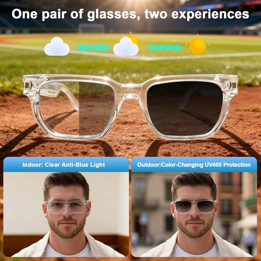 2026 AI Smart Brille Für Reisen, Meetings und Business | 160+ Sprachen, Farbwechsel-Linsen, Integrie