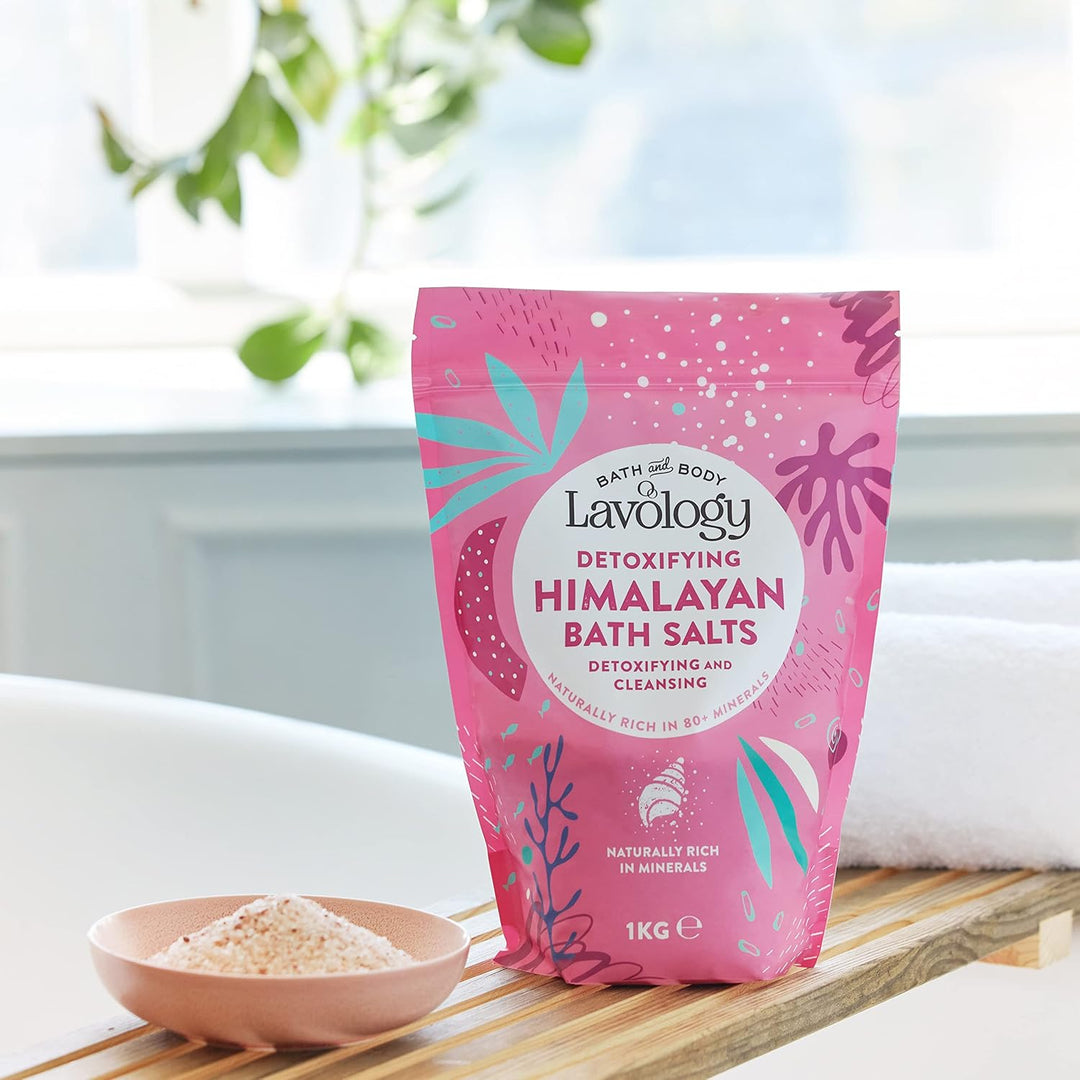 Lavology Himalaya Bade salz – alle natürlichen Inhaltsstoffe – entgiften, reinigen, entschlacken, 1