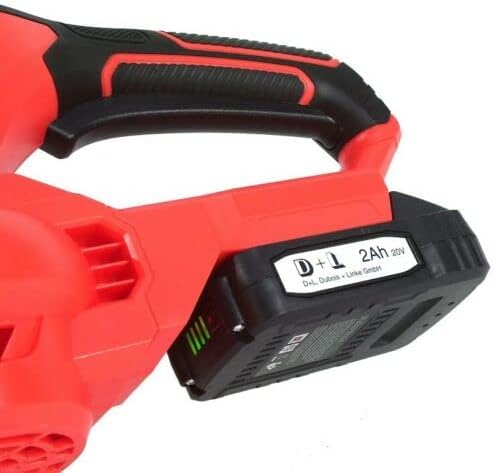 D+L Akku Laubbläser 20V Blasgerät Li-ion Akku Laubgebläse Ladegerät 56762 Motor Besen, Akku Laubbläs