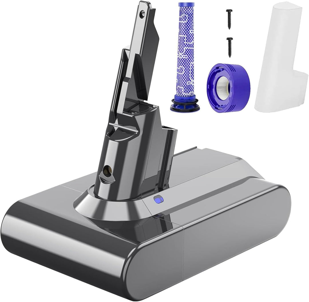 V7 6.0Ah Ersatzakku für Dyson Akku kompatibel mit Dyson V7 SV11 Animal Absolute Fluffy Motorhead Pro