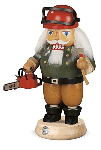 Rudolphs Schatzkiste Nutcracker Nussknacker Waldarbeiter mit Motorsäge (BxH):14x23cm NEU Weihnachten