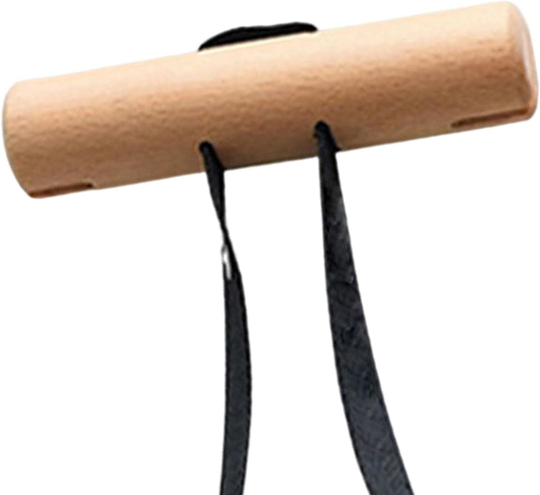 F Fityle 1 Paar Holz Klimmzuggriffe Handgriffe, Trainingsgriffe Fitness, Holz Griffkrafttrainer Hand