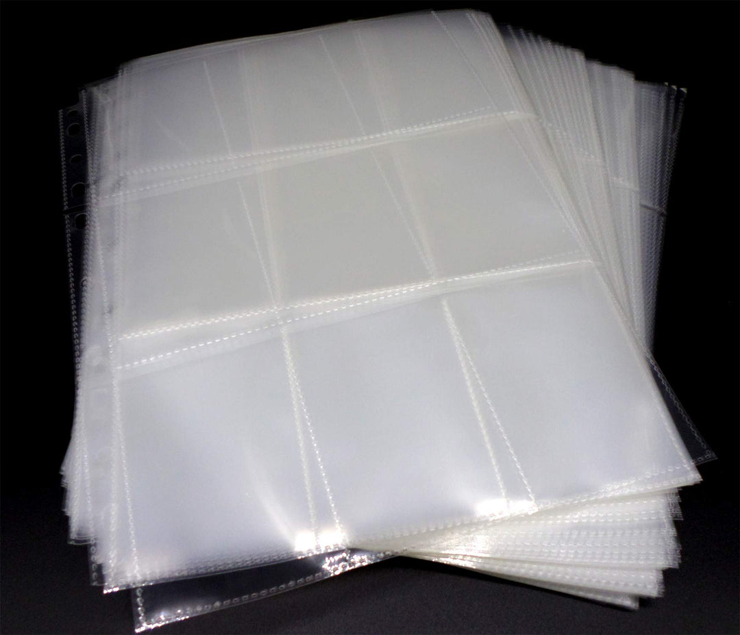 docsmagic.de 200 9-Pocket Pages - 11 3-Ring Album Ordnerseiten- MTG - PKM - YGO 9-Pocket 200 Pages,