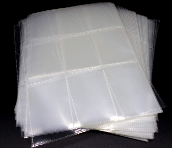 docsmagic.de 200 9-Pocket Pages - 11 3-Ring Album Ordnerseiten- MTG - PKM - YGO 9-Pocket 200 Pages,