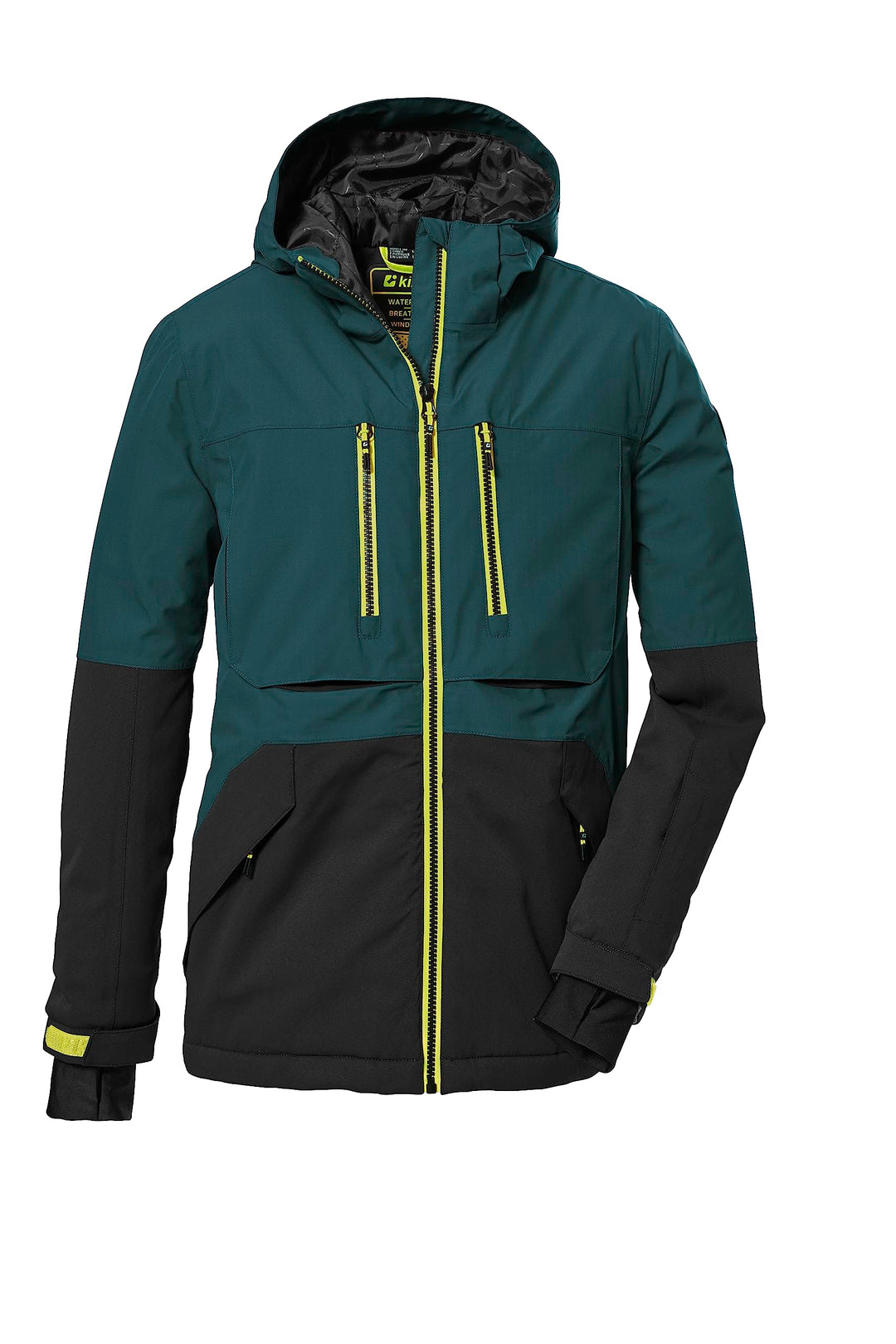 Killtec Jungen Ksw 127 Bys Ski Jckt Skijacke/Funktionsjacke mit Kapuze und Schneefang, wasserdicht 1