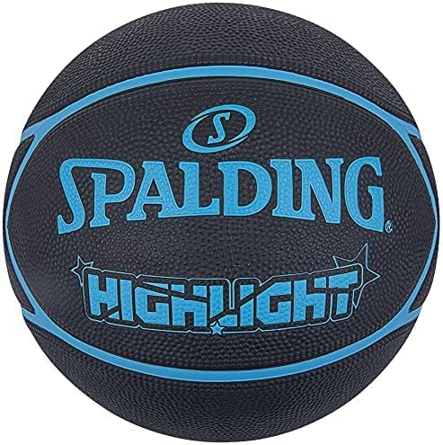 Spalding Highlight Ball 84356Z, Unisex basketballs, Black, 7 EU
