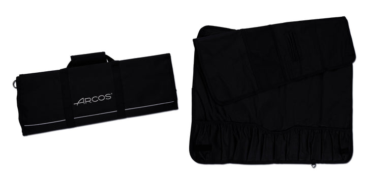 Arcos Messer Roll Bag - Messer Rolltasche zu 12 Stück - 100% Polyester 730 x 510 mm - Farbe Schwarz
