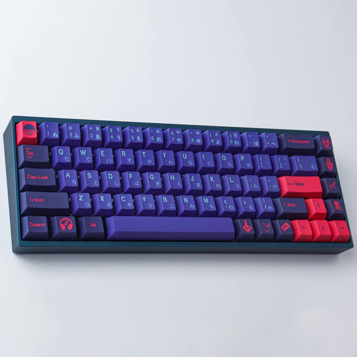 Sunzit PBT Keycaps, 159 Tasten Cherry Profile Dye Sublimation Laser Keycap mit 7U Leertaste Geeignet