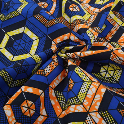 6 Yards Afrikanischer Stoff, Afrikanischer Ankara-Wachsdruckstoff Zum Nähen, Partykleid-Bastelprojek