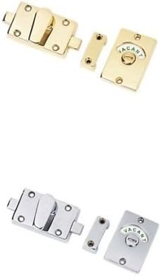 Ironmongery World® Vacant, Engaged, WC, Bad Tür Lock in 2 Ausführungen (Messing poliert)