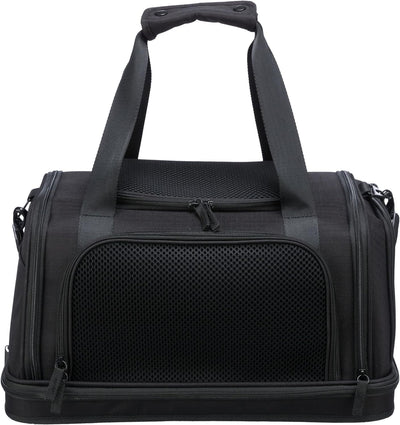 TRIXIE Airline Tasche Plane, Flugzeug Reisetasche Für Hunde, 28 × 25 × 44 cm, Schwarz - 28904