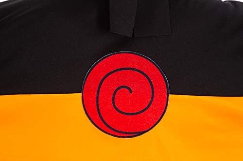 Chaks Naruto-Kostüm für Herren Anime-Kostüm orange-schwarz S